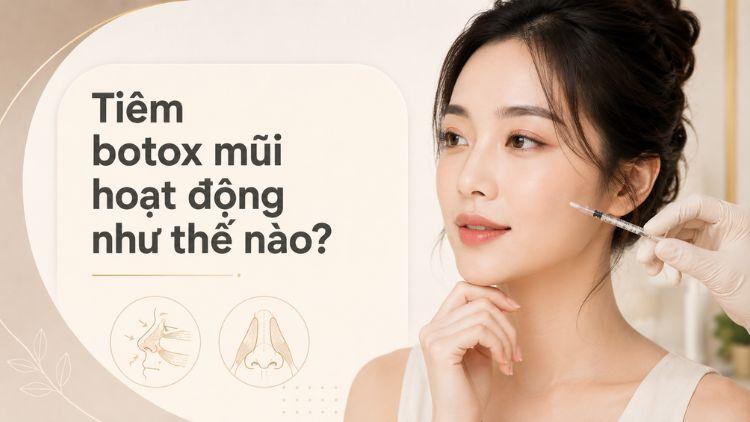 Botox hỗ trợ giảm co cơ vùng cánh mũi tạm thời