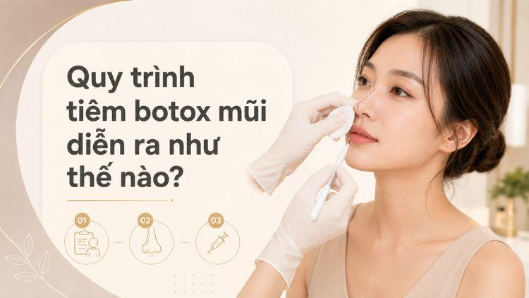 Quy trình tiêm botox mũi tại phòng khám da liễu