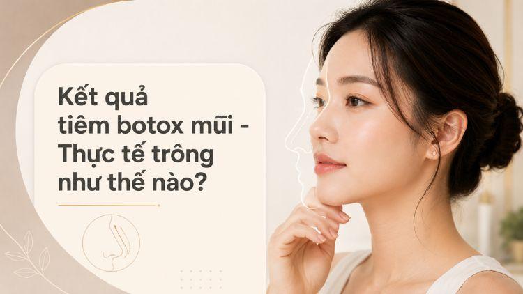 Hiệu quả botox mũi tự nhiên khi biểu cảm gương mặt