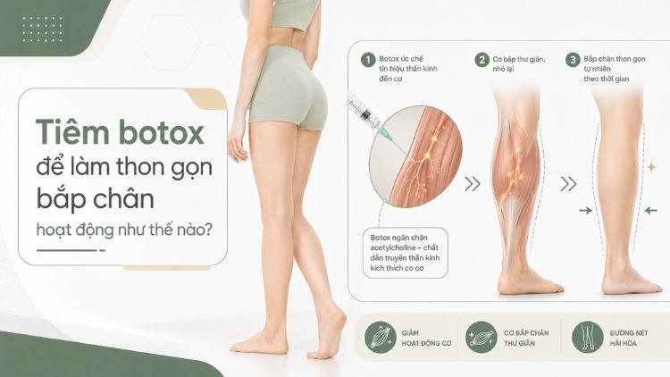 Cơ chế botulinum toxin tác động lên cơ bắp chân