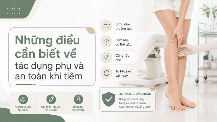 Theo dõi dấu hiệu bất thường sau tiêm botox bắp chân