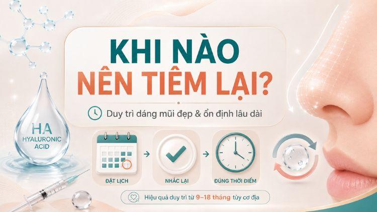 Lúc nào nên tiêm lại filler mũi?
