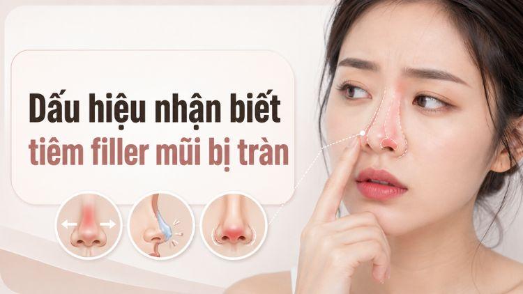 Các biểu hiện filler mũi lan rộng cần theo dõi sớm