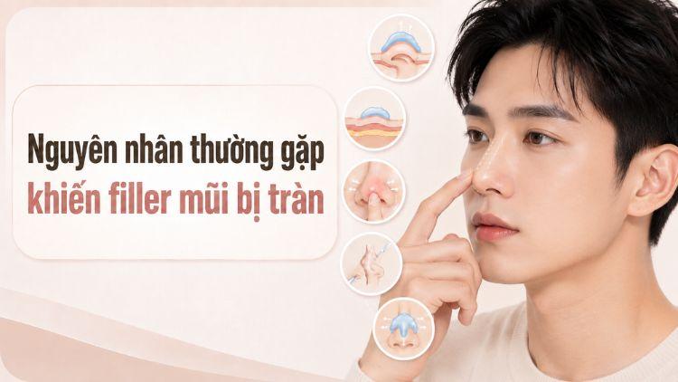 Các nguyên nhân phổ biến khiến filler mũi bị lan lệch