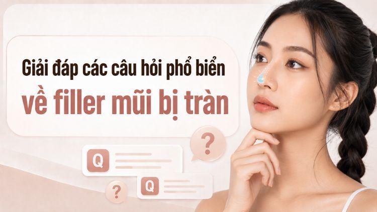 Giải đáp các câu hỏi phổ biến về filler mũi bị tràn
