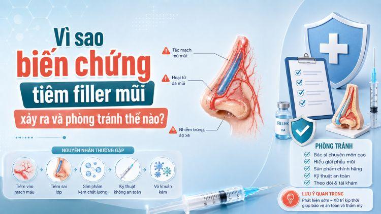Phòng tránh biến chứng khi tiêm filler mũ thế nào?