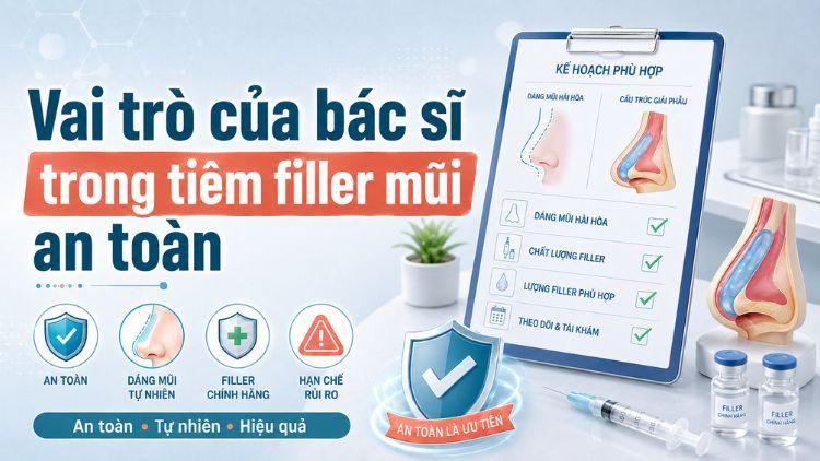 Quy trình thăm khám filler mũi tại phòng khám da liễu