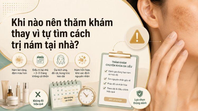 Thăm khám giúp xác định đúng tình trạng sắc tố da