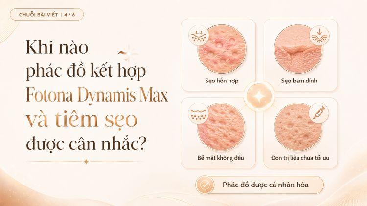 Phác đồ kết hợp phù hợp với nhiều dạng sẹo