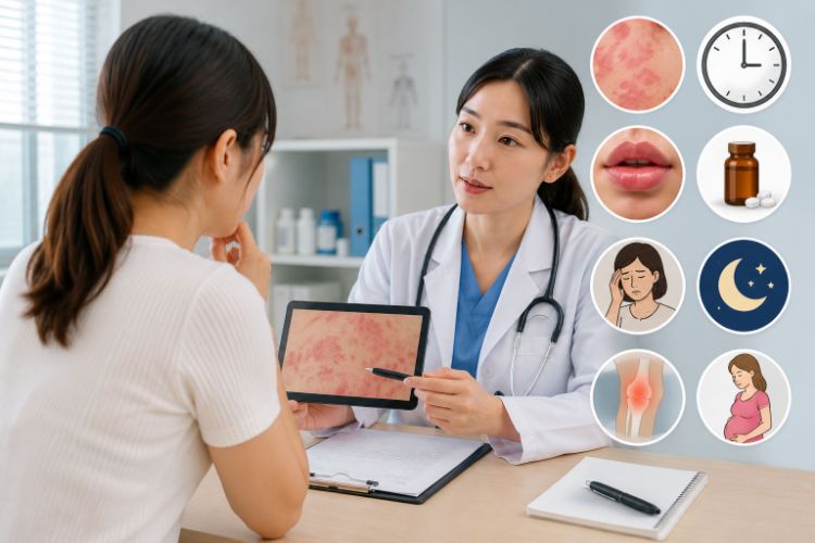 Dấu hiệu cần khám bác sĩ khi bị mày đay
