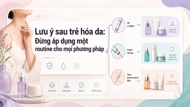 Chăm sóc da cần điều chỉnh theo từng phương pháp