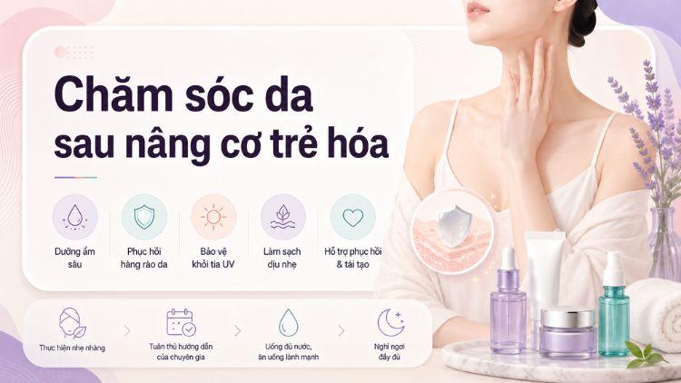 chăm sóc da sau nâng cơ trẻ hóa