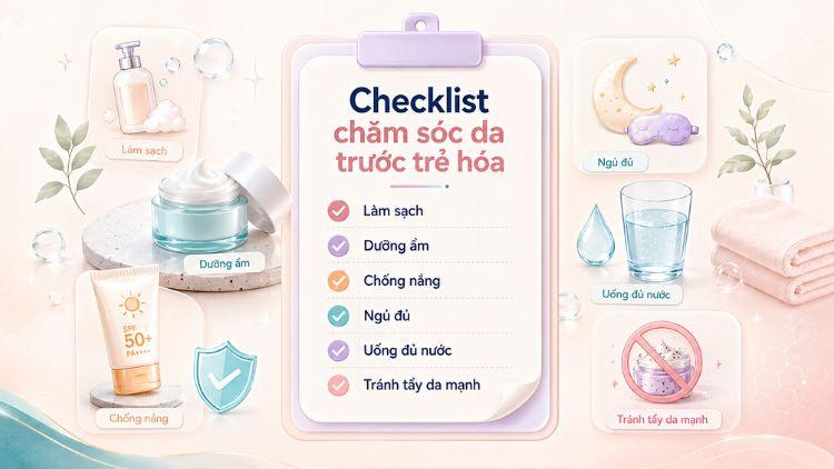 Checklist chuẩn bị da từ đặt lịch đến điều trị