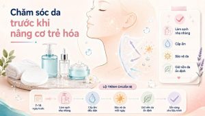 chăm sóc da trước khi nâng cơ trẻ hóa