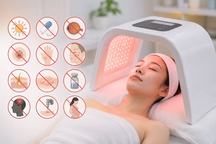 Các trường hợp cần thận trọng khi chiếu LED
