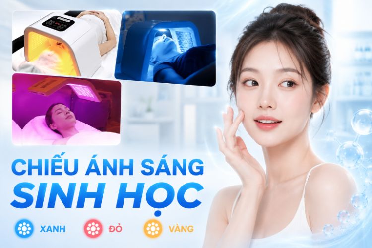 Chiếu Ánh Sáng Sinh Học Cho Da: Xanh, Đỏ, Vàng | Citrine