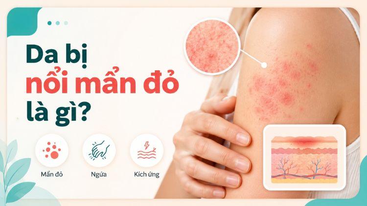 Các dạng mẩn đỏ trên da cần được phân biệt