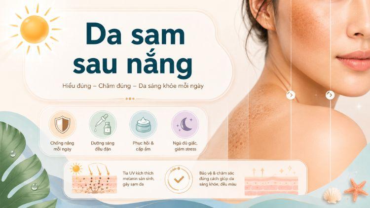 da sạm sau nắng