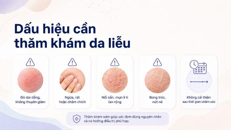Dấu hiệu da đỏ ngứa cần bác sĩ đánh giá