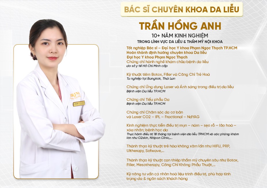 Bác sĩ Trần Hồng Anh - Citrine Derma Clinic