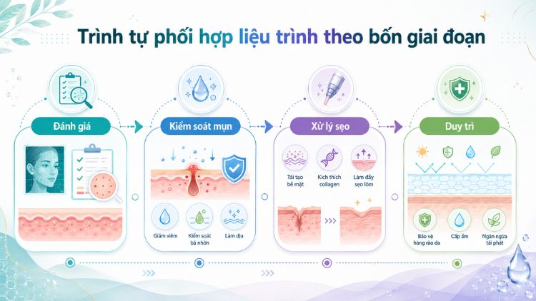 Trình tự phối hợp liệu trình theo bốn giai đoạn