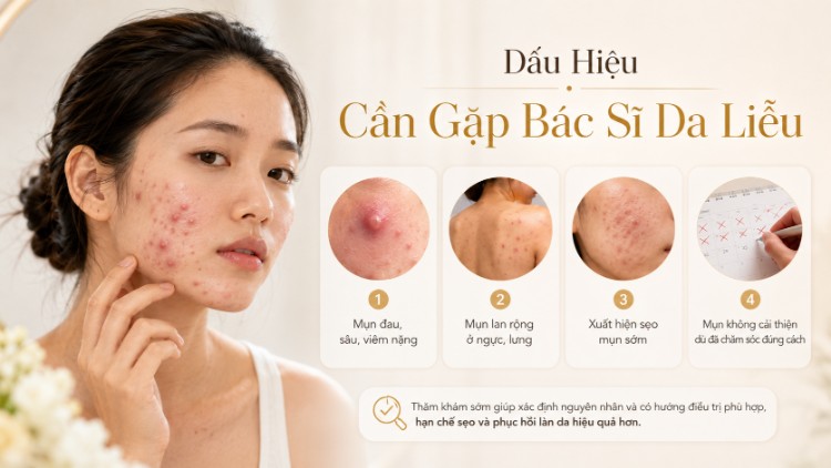 Dấu hiệu cần gặp bác sĩ da liễu