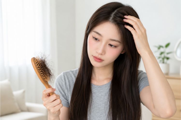 Dấu hiệu nhận biết tóc rụng bất thường