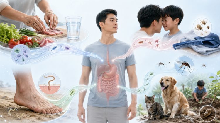 Các đường lây nhiễm ký sinh trùng