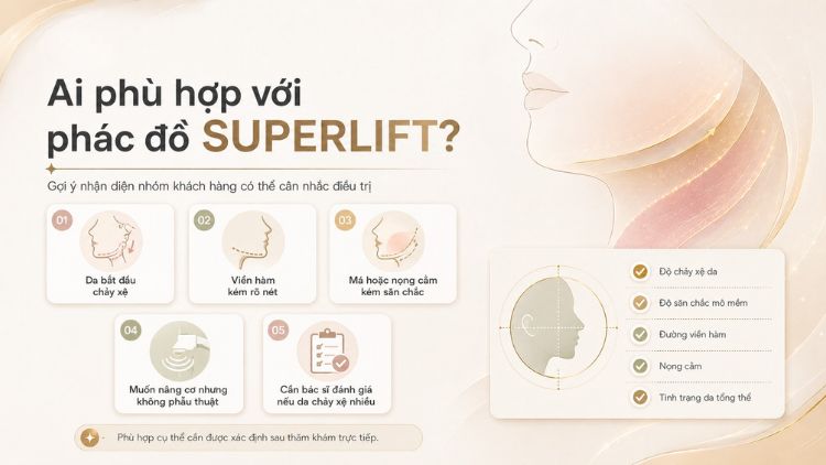 Nhóm khách hàng phù hợp với liệu trình SUPERLIFT tại Citrine