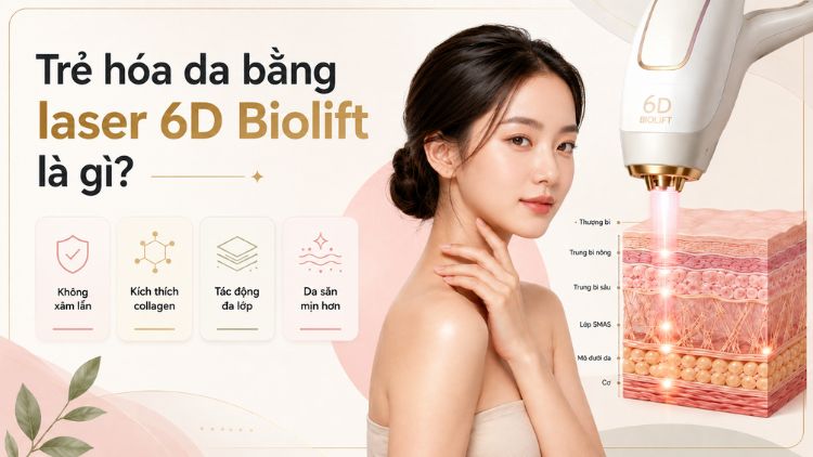 Phác đồ 6D Biolift hỗ trợ trẻ hóa da không xâm lấn
