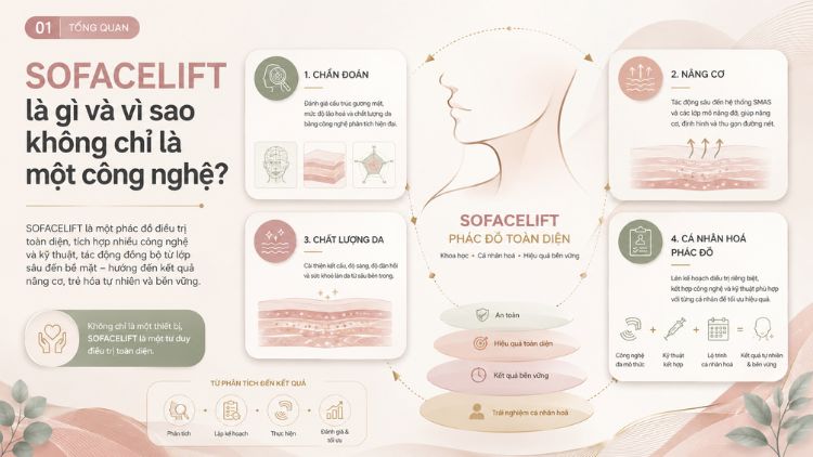 Phác đồ phối hợp đa tầng hỗ trợ nâng cơ trẻ hóa