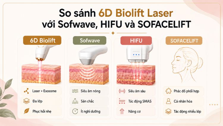 So sánh các công nghệ trẻ hóa và nâng cơ phổ biến