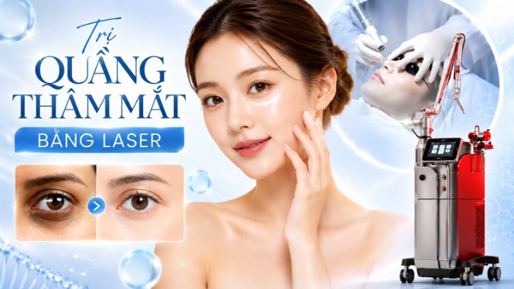 Trị Quầng Thâm Mắt Bằng Laser Phù Hợp Với Loại Thâm Nào?