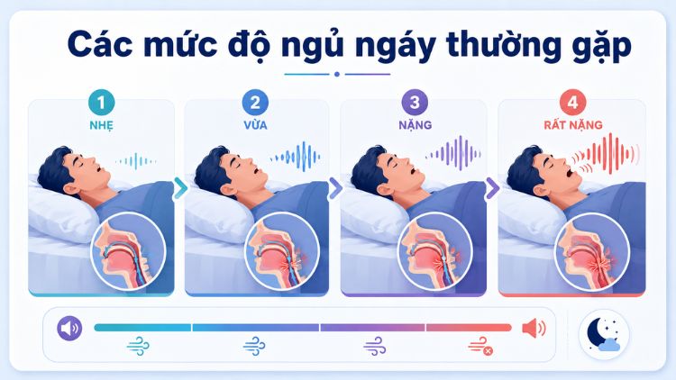 Mức độ ngủ ngáy khác nhau cần hướng xử lý phù hợp