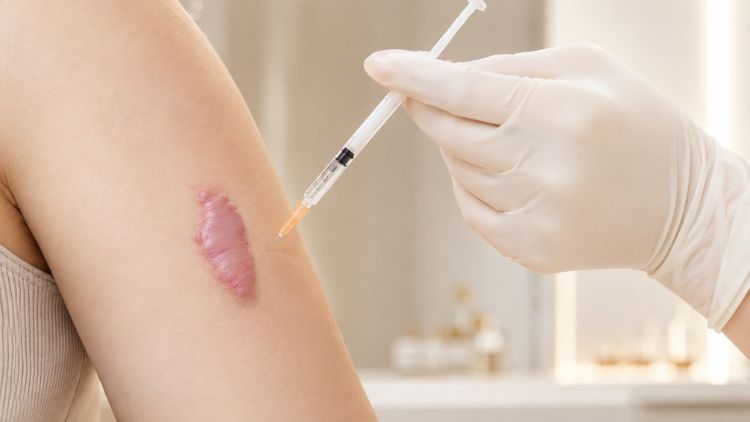 Tiêm nội sẹo giúp làm mềm và giảm độ dày sẹo