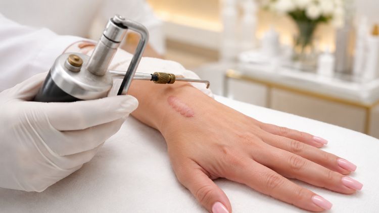 Áp lạnh giúp giảm độ dày và thể tích sẹo
