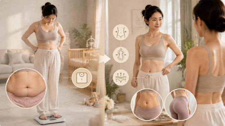 Sự khác biệt giữa giảm cân và giảm mỡ sau sinh