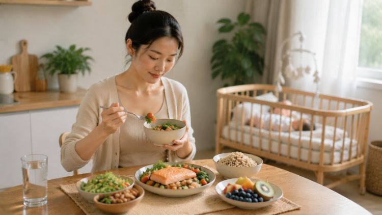 Chế độ ăn uống ảnh hưởng đến vóc dáng sau sinh