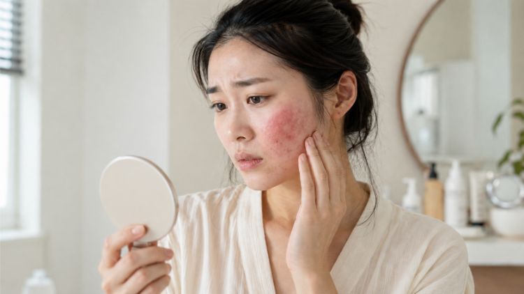 Da vẫn đỏ có thể do thủ thuật, mụn viêm hoặc hàng rào da suy yếu