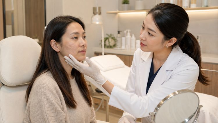 Bác sĩ cần đánh giá da trước khi xây dựng kế hoạch