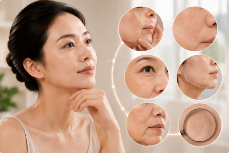 Những thay đổi đầu tiên của làn da khi lão hóa