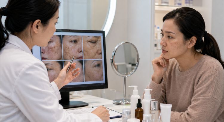 Nên kiểm soát nám trước khi sắc tố còn hoạt động hoặc da dễ kích ứng