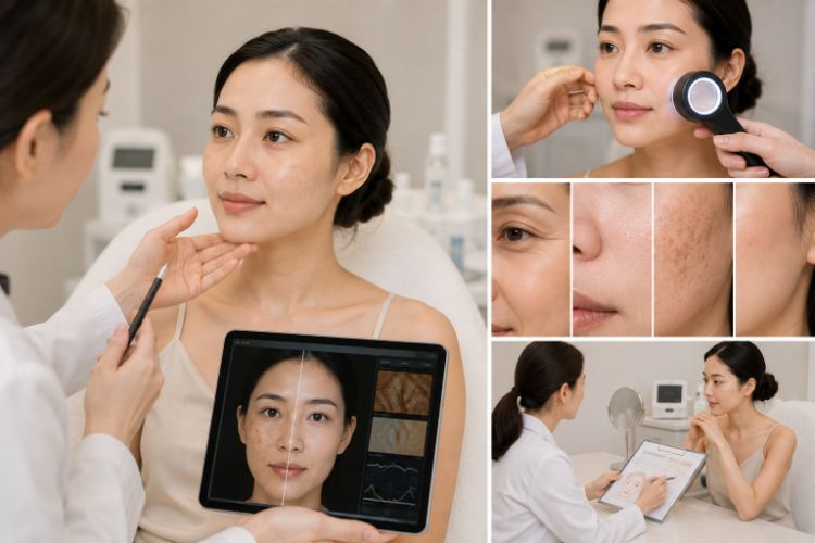 Hiệu quả cải thiện sắc tố và trẻ hóa cần được theo dõi riêng