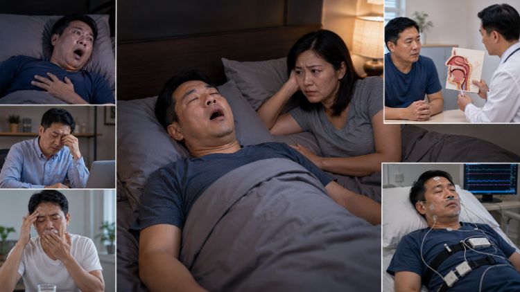 Ngủ ngáy kèm bất thường hô hấp cần kiểm tra ngưng thở khi ngủ