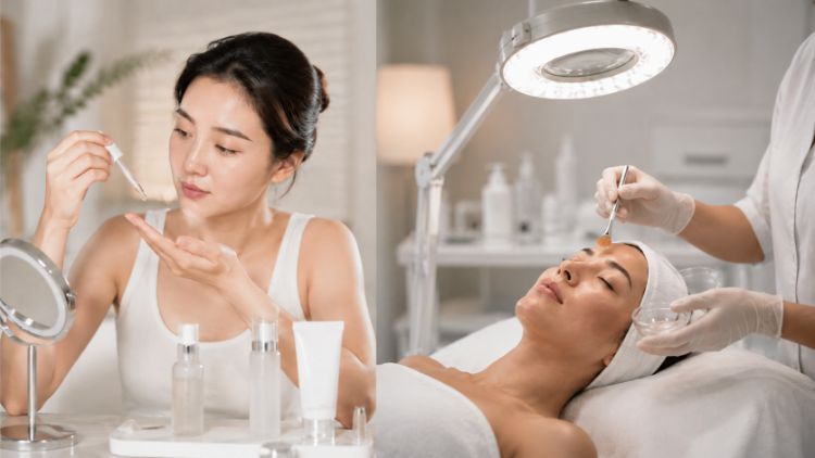 Sự khác nhau giữa acid tại nhà và peel chuyên nghiệp