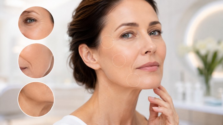 Nếp nhăn là mục tiêu cải thiện thường gặp